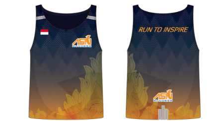 Singlet Navy-Orange